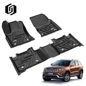 2020 New Design 3D Rubber Molded Interior Car Accessories Car Floor Mats For GRAND CHEROKEE 2013 +