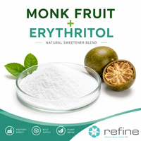 Ekstrak Buah Monk Alami & Campuran Pemanis Erythritol Bubuk Pengganti Gula Nol Kalori Pemasok Grosir OEM