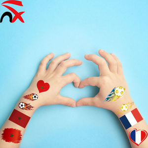 Vente directe usine – Autocollants tatouages drapeaux <span class=keywords><strong>de</strong></span> pays <span class=keywords><strong>de</strong></span> haute qualité pour supporters, idéaux pour bars, fêtes et événements <span class=keywords><strong>de</strong></span> football - Product Image 4