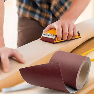 Star Mini Roll of Sandpaper 220 Grain Aluminum <b>Oxide</b> Sanding Sheets Resin Bonded OEM Supported Shape-Belts 115x5mt Roll Size - Product Image 5