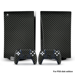 Autocollant en fibre de carbone Data Frog pour la console de manette PS5, peau pour Playstation 5 - Product Image 6