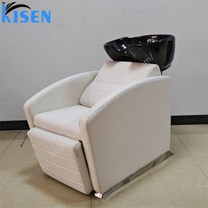 KISEN Wholesale Hair Salon Washing Shampoo Chair with <b>Footrest</b> - Product Image 1