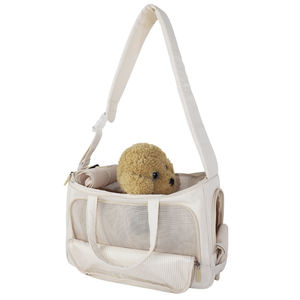 Portador de mascotas cruzado de gran capacidad con rueda, estilo informal versátil, cremallera vietnamita de nailon sólido para uso diario - Product Image 4