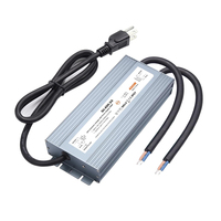 Convertisseur LED 400 Watts étanche IP67, alimentation 85V-265V AC vers 24V DC, transformateur LED silencieux et compact basse tension