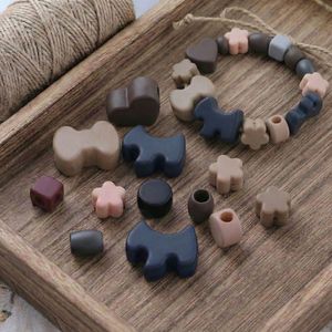 Acrylic Animal-Themed Spacer <b>Beads</b> Mixed Shapes for Bracelet Making Heart Bow Flower Puppy Cube DIY Charms - Product Image 2