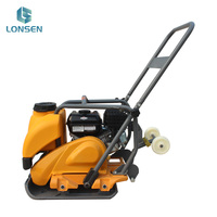 Compacteur à plaque vibrante portatif MS90 Mikasa à moteur essence/diesel, à fort moment de charge, pour travaux de terrassement