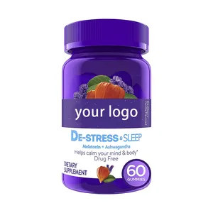 Sleeping Sleep Well Gummy Plant Based 5mg per insonnia Sleep Aid Tablets Anti Relief Stress melatonina Gummies