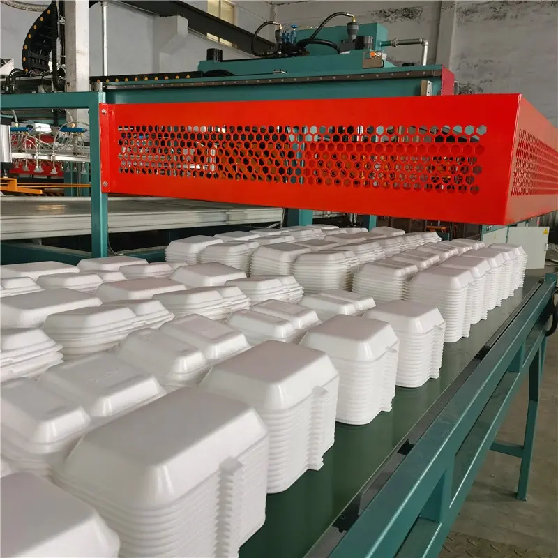 XPS GPPS EPS linea di produzione automatica di plastica di piatti in schiuma vassoio per alimenti in polistirene macchina per la produzione di scatole pranzo usa e getta in schiuma PS