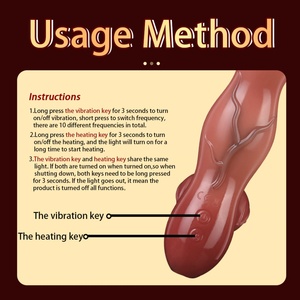 CITYFUN Head Heating Dildo <b>Vibrator</b> Dual Motor <b>Vibration</b> Massage Wand AV Wand Realistic <b>Vibrator</b> for Women Masturbate Sex Toys - Product Image 5