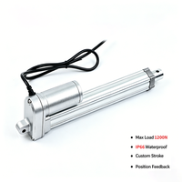 Actionneur linéaire électrique compact YH8-522 à course personnalisable 12V 24V IP66 pour l'automatisation industrielle, les lits médicaux et le mobilier domestique