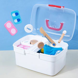 Kit médical <span class=keywords><strong>en</strong></span> gros pour jeu de rôle, ensemble de jeu drôle pour enfants, jouets éducatifs intelligents <span class=keywords><strong>en</strong></span> bois écologiques à thème de dessin animé - Product Image 5