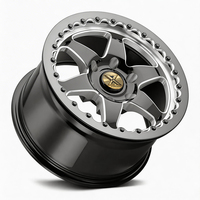 Nouvelles jantes forgées XJ 6x139.7 6x135 Beadlock Drag Racing pour Land Cruiser/Hilux/Prado F-150 Silverado Patrol