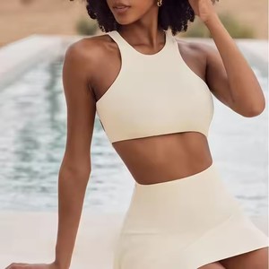 Soutien-gorge de sport blanc pour femmes Corset Top Style Simple Gym <span class=keywords><strong>Tennis</strong></span> Running Workout Active Wear Fitness Yoga Vêtements - Product Image 2