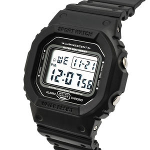 Chronograph Countdown Digital Watch Unisex Fashion Outdoor Sport Luminous Rubber Band Waterproof Alarm <b>Clock</b> Watch - Product Image 2
