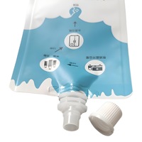 Herbruikbare staande plastic zakken met tuit voor melk, dranken en sappen, op maat gemaakte drinkzakken met tuit.