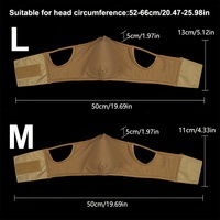 Masque demi-visage tactique respirant élastique souple de protection pour la conduite, le combat, la chasse, le tir au paintball, le tir à l'air comprimé