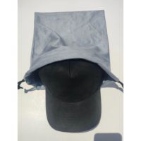 Housse anti-poussière de luxe en polyester gris 28,2x34cm pour casquettes de baseball, perruques et extensions de cheveux, fabriquée en Chine
