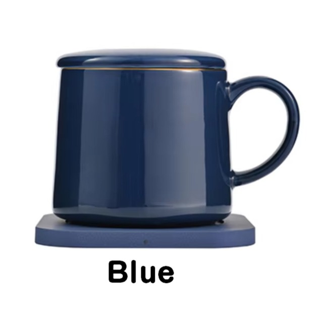 Mugs Cups Heating 55 Degree Mobile Phone Wireless Charger Constant Temperature Heating Coffee Cup Ceramic Mugs