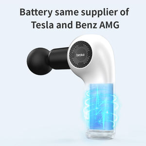 Beoka professionale portatile portatile per massaggio con pistola per il corpo a impulso Fascia muscolare massaggiatore silenzioso a 4 teste per massaggio elettrico all'ingrosso - Product Image 3