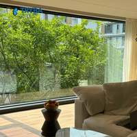 Diseño innovador estilo personalizado Ventanas de aluminio ventana de vidrio fija utilizada para exteriores