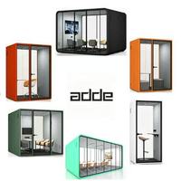 Cabine téléphonique de bureau mobile individuelle moderne en aluminium modulaire avec verre d'intimité insonorisé pour mini-bureau, bâtiment ou hôtel