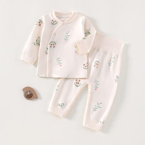 Conjunto de Ropa para Bebé Recién <span class=keywords><strong>Nacido</strong></span> Ka Ka Bear Spring, Unisex, 2 Piezas, Algodón, Cuello Redondo Informal, Estampado de Dibujos Animados, Pantalones Largos Transpirables - Product Image 3