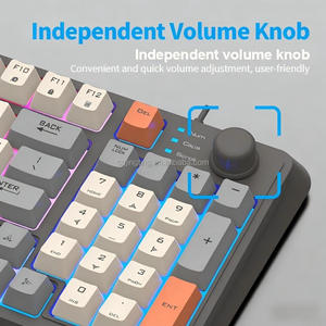 K82 Gaming Wired Keyboard Mechanical Feel Desktop Computer 94 <b>Keys</b> Compact Design for Efficient Typing Experience. Membrane Reli - Product Image 4