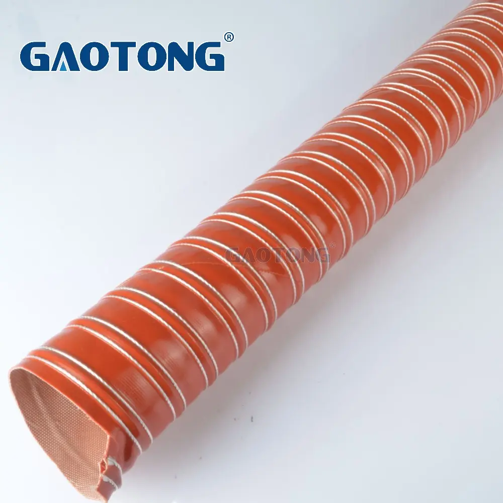 Air Duct hose For Exhausting And Ventilation red color high temperature flexible duct Electrical Conduct Pip