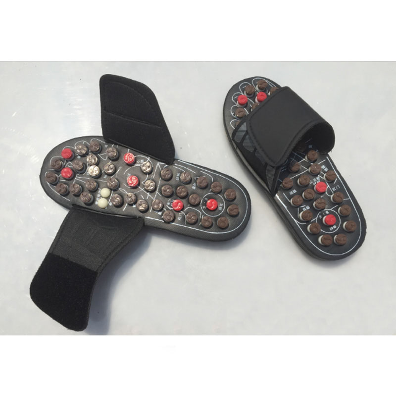 Лидер продаж, акупунктурный Магнитный вибрирующий электронный массажер для ног, Тапочки