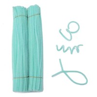 Batang Chenille Grosir Bahan Kerajinan Anak Perlengkapan Proyek Seni DIY Pembersih Pipa Bunga Paket Besar Satu Kemasan 100Pcs