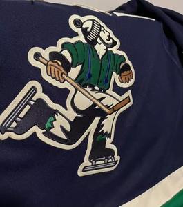 OEM Personnalisé Noir Mesh Hockey Sur Glace Maillot Cheer Flag Design Polyester Pratique Set avec Sublimation Broderie - Product Image 5