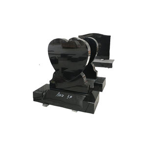 Monuments modernes en <span class=keywords><strong>granit</strong></span> et marbre de style américain Pierre tombale en pierre naturelle Coeur Mémorial Cimetière Jardin - Product Image 1