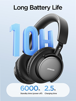 Casque sans fil JOYROOM avec réduction de bruit, casque Bluetooth pour jeux avec micro