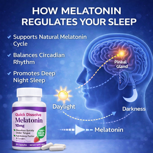 Cápsulas de Melatonina OEM de 10 mg de Disolución Rápida, Suplemento Sublingual para Dormir, <span class=keywords><strong>100</strong></span>% Libre de Drogas, 60 Unidades - Product Image 4