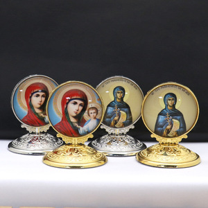 Orthodoxe iconen decoratie metaal ambachten goud kerk huisdecoratie gezegend Grieks christelijk bureau ornament orthodox - Product Image 2