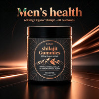 Gummies véganes riches en protéines Shilajit & Ashwagandha - Anti-âge, anti-fatigue, soutien immunitaire pour les adultes d'âge moyen et les personnes âgées