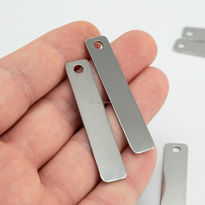 التصنيع باستخدام الحاسب الآلي الفولاذ المقاوم للصدأ مستطيلة الفراغات تسميات المعادن نحت وختم الفراغات - Product Image 4