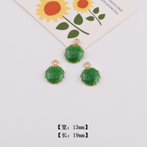 จี้รูปใบไม้สีเขียวและโคลเวอร์นำโชค ทำจากโลหะผสมสังกะสี สำหรับทำเครื่องประดับ DIY อุปกรณ์เสริมแฟชั่นสำหรับทุกเพศ - Product Image 4