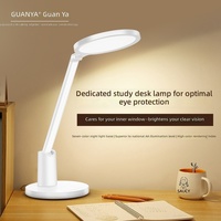 Lampe de bureau LED GUANYA à commande tactile, double température de couleur (5000K/clair du jour 3000K/blanc chaud), CRI 95 élevé, ABS durable, DC