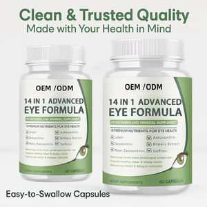 Cápsulas de Fórmula Ocular 14 en 1, Arándano, Luteína, Luteína Izium, Astaxantina, Zeaxantina, Suplementos Herbales para la Vista - Product Image 4