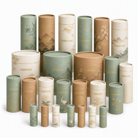 Tube en papier écologique pour lotion, taille personnalisée, emballage en carton kraft, conteneur cosmétique