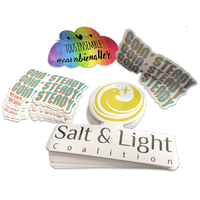 Autocollants décoratifs personnalisés en vinyle, imperméables, imprimés UV, avec logo mignon de dessin animé, pour cadeaux, scrapbooking, ordinateur portable