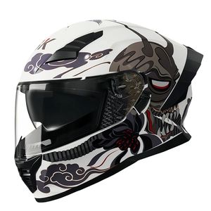 Casque intégral DOT ABS de qualité professionnelle double visière finition mate protège-menton renforcé résistance aux chocs couleurs personnalisées - Product Image 1