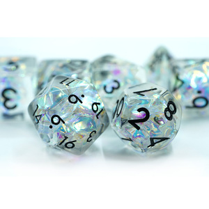 Customizable Resin Charms Dungeons and Dragons Colorful Core <strong>Dice</strong> <strong>Set</strong> for Board Game - Product Image 5