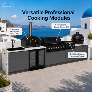 Di alta qualità in acciaio <span class=keywords><strong>inox</strong></span> personalizzato cucina esterna combinazione lavello senza fumo <span class=keywords><strong>Barbecue</strong></span> Grill - Product Image 2