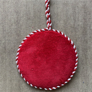 Tùy Chỉnh 2025 Giáng Sinh Màu Đỏ Cung Needlepoint Trang Trí Cho Cây Giáng Sinh - Product Image 2