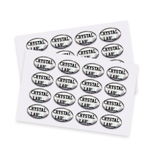 BONI Clear Crystal Transparent Epoxy Dome Sticker Custom 3D Gel Domed Resin Stickers for Logo Label Name Tag and Fridge