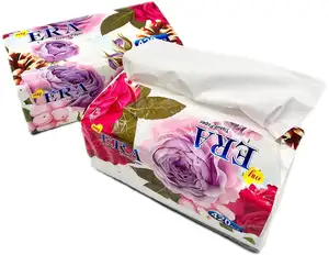 Offre Spéciale poche de pâte de bois vierge Super Soft 100% imprimée papier de soie facial personnalisé jetable 3ply