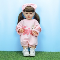 Muñeca de juguete de aspecto Real para niñas, juegos de muñecas falsas de 22 pulgadas, sin BPA, materiales prémium, regalo de vacaciones