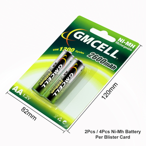 Batería Recargable Ni-MH AAA de 2600mAh con Luces LED para Juguetes y Energía Solar, 600mAh 1.2V, en Blister, Color Personalizado - Product Image 4